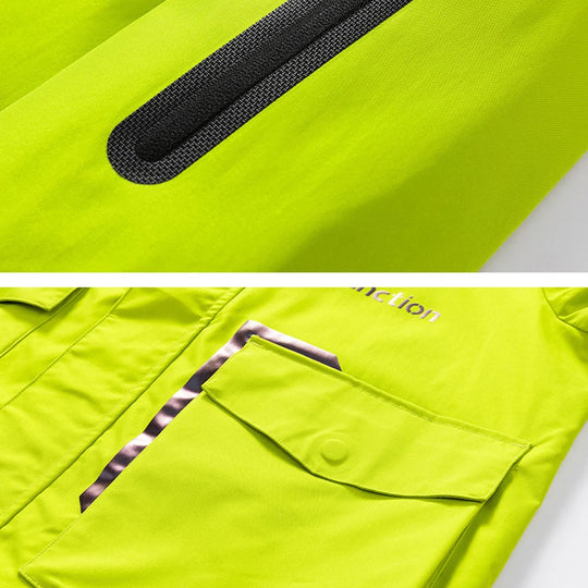 Windbreaker Jacket Men 8XL Plus Size Long Jackets Reflective Strip Design Hooded Coats Camp Jackets Male Outerwear Outdoor