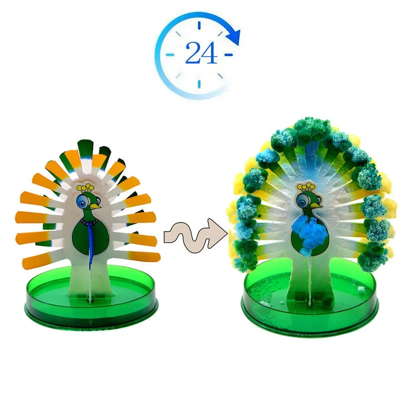 Magic Christmas Tree Magical Growing Tree Crystal Sakura Mini Tree Paper Tree Blossoming Xmas Gift Educational Toys DIY Kid Toy
