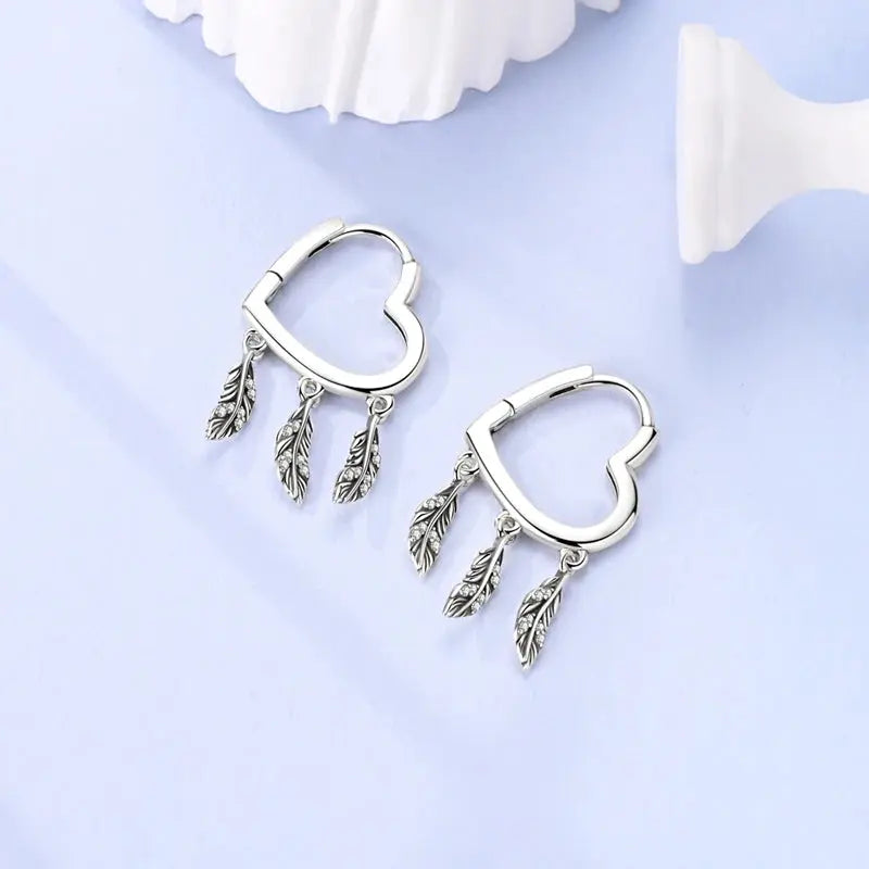 New 925 Sterling Silver Hoop Earrings Butterfly Hot Air Balloon Studs Drop Earring For Women Fashion Birthday Party Jewelry Gift Beauty hair & fashionfj