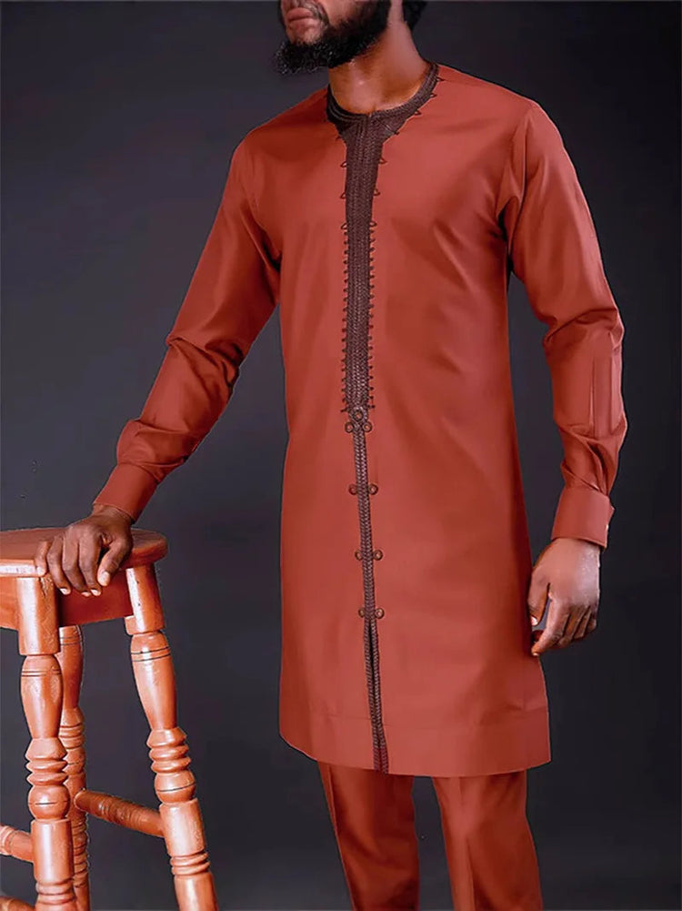 2 pieces kaftan outfits africa set clothing wedding evening dress dashiki african traditional dresses clothes for men 2025 Beauty hair & fashionfj