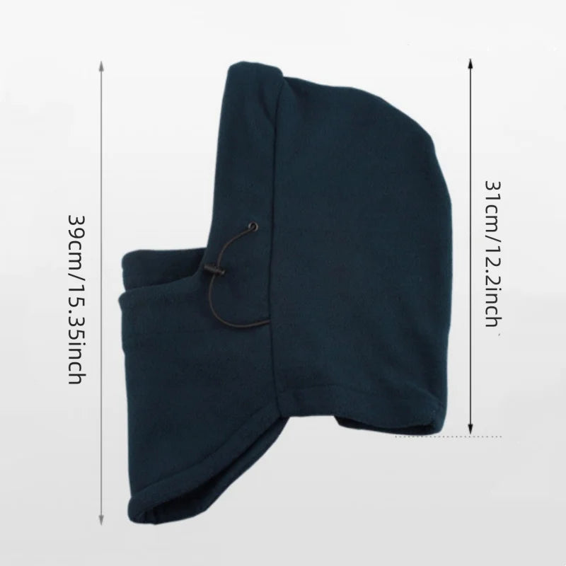 Autumn and winter warm face mask, head cover, riding windproof hat, thickened warm fleece head cover