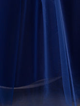 Shining Crystal Belt blue Sleeveless Long Dress for Princess Prom Bow Dresses for 3 to 12 Years Girls Beauty hair & fashionfj