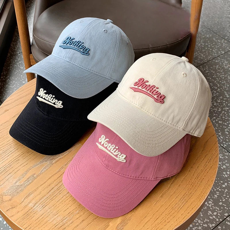 RICYGVM Letter Embroidery Baseball Hat For For Women Men Fashion Duck Tongue Cap Outdoor Sunshade Peaked Caps Solid Color Visors Beauty hair & fashionfj