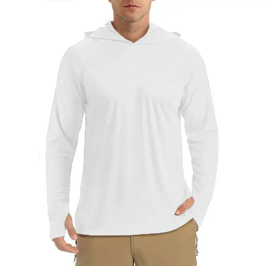 UPF 50+ Sun Protection T-Shirts Mens Long Sleeve Hoodie Casual Quick Dry T shirts Outdoor Hike Sports Run Pullover Tops Beauty hair & fashionfj