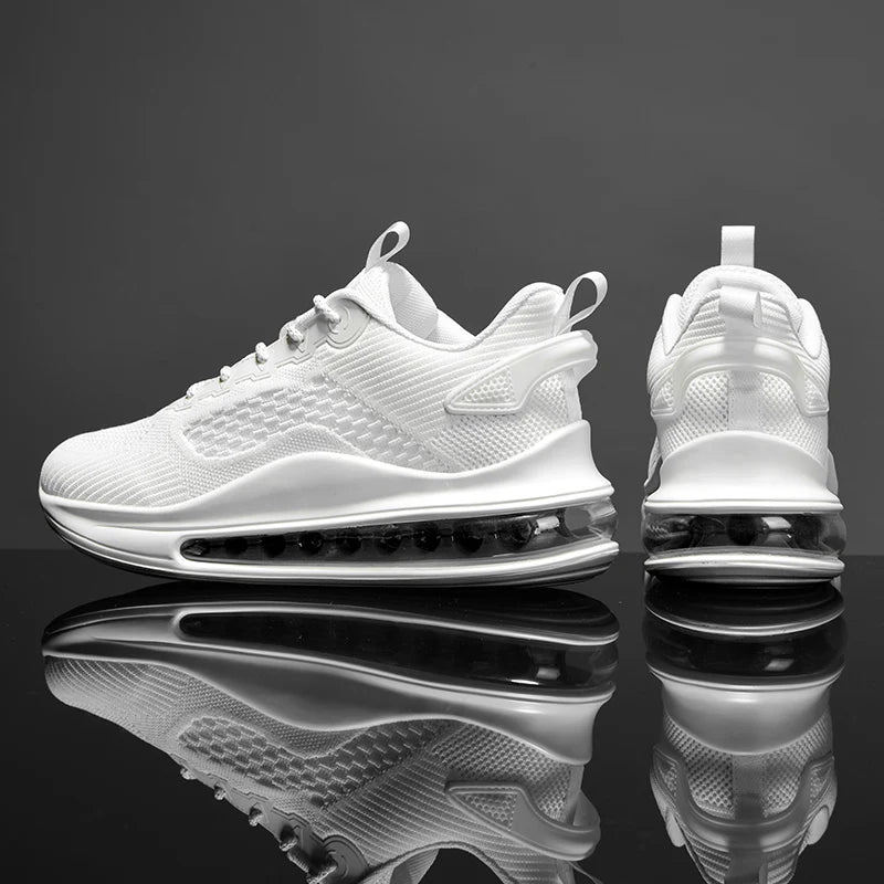 Mens Sneakers Casual Sports Shoes for Men 2025 New Design Air Cushion Running Shoes Breathable Knit Sneakers for Men Trainers