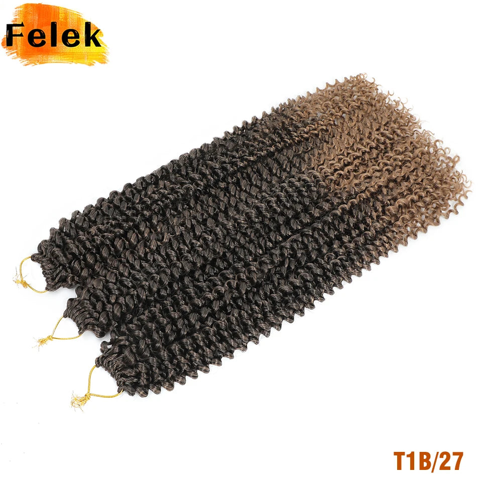 22 Inch Crochet Hair Water Wave Boho Braids Passion Twist Crochet Braid Hair Extensions Bohemian Braiding Hair For Black Women