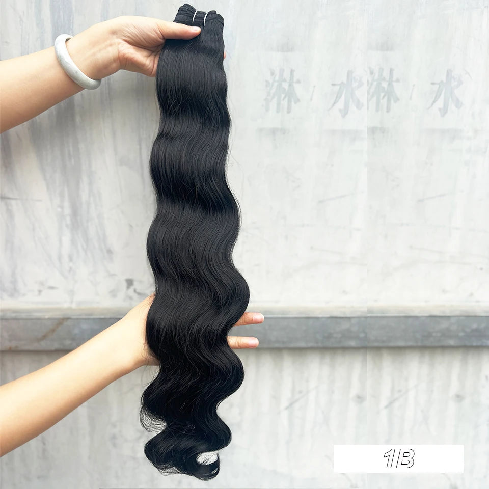 30Inches Red Burgundy High Temperature Soft Sliver White 613 Natural Fiber Hair Extensions GREY Bio Body Wave Hair Weave Bundles