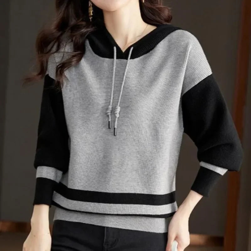 Basic Women's Hooded Sweatshirts Korean Hoodies Long Sleeve Female Top New In Matching Essential Y 2k Vintage Cheap High Quality Beauty hair & fashionfj