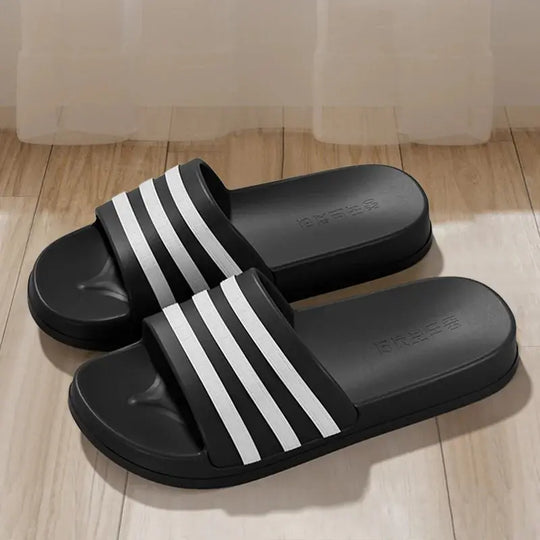 Cold slippers for women in summer, fashionable outerwear for couples, thick soled, non slip, one line mop, bathroom slippers Beauty hair & fashionfj