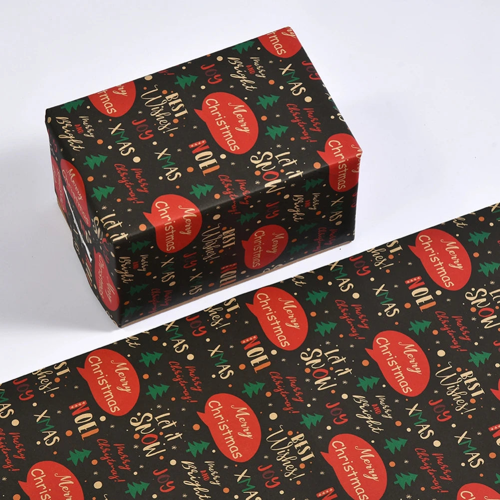Christmas Wrapping Paper Merry Christmas Decoration Wrapping Gift Wrap Paper New year Vintage Scrapbooking DIY Cardmaking Crafts