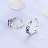 New 925 Sterling Silver Hoop Earrings Butterfly Hot Air Balloon Studs Drop Earring For Women Fashion Birthday Party Jewelry Gift Beauty hair & fashionfj