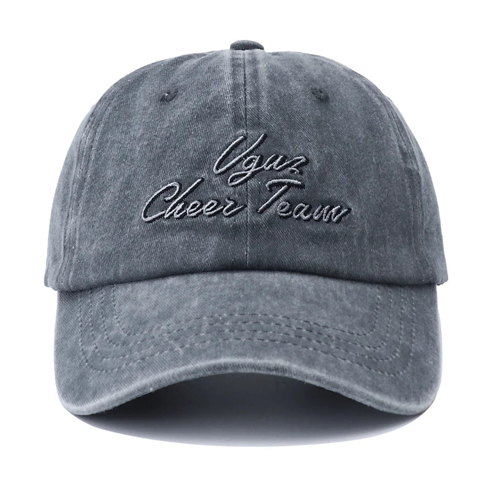 Unisex Letter Embroidery Washed Cotton Baseball Cap Adjustable Vintage Distressed Dad Hats for Women Men Gorras Para Hombres Beauty hair & fashionfj