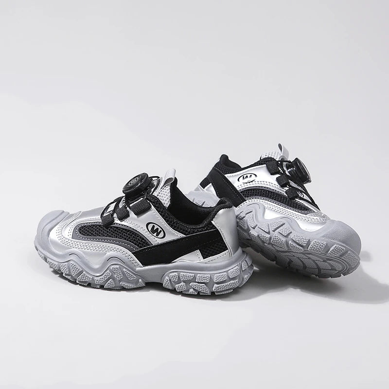 Kids Hiking Sneakers for Boys Girls 2025 Autumn New Toddler Running Shoes Lightweight Breathable School Sports Shoes 4-6years