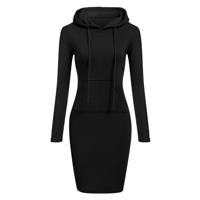 Ladies Dress Autumn Women Hooded Dresses Hoodies Women Sweatshirts Women Hoodies Dress Tops Ladies Clothing Beauty hair & fashionfj