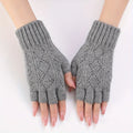 Thermal Winter Half Finger Knitted Gloves for Men and Women -Warm, Breathable and Comfortable for Outdoor Activities and Fitness