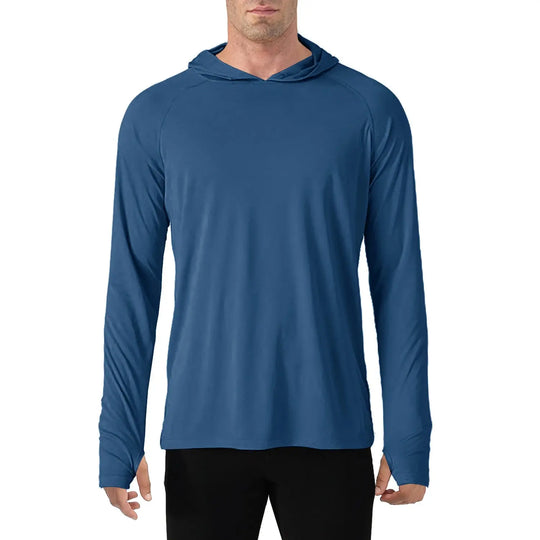TACVASEN Sun Protection T-Shirts Mens Long Sleeve Hoodie Casual UV-Proof T-Shirts Breathable Lightweight Quick Dry T shirts Male Beauty hair & fashionfj