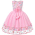 European and American embroidery dress dress girl&