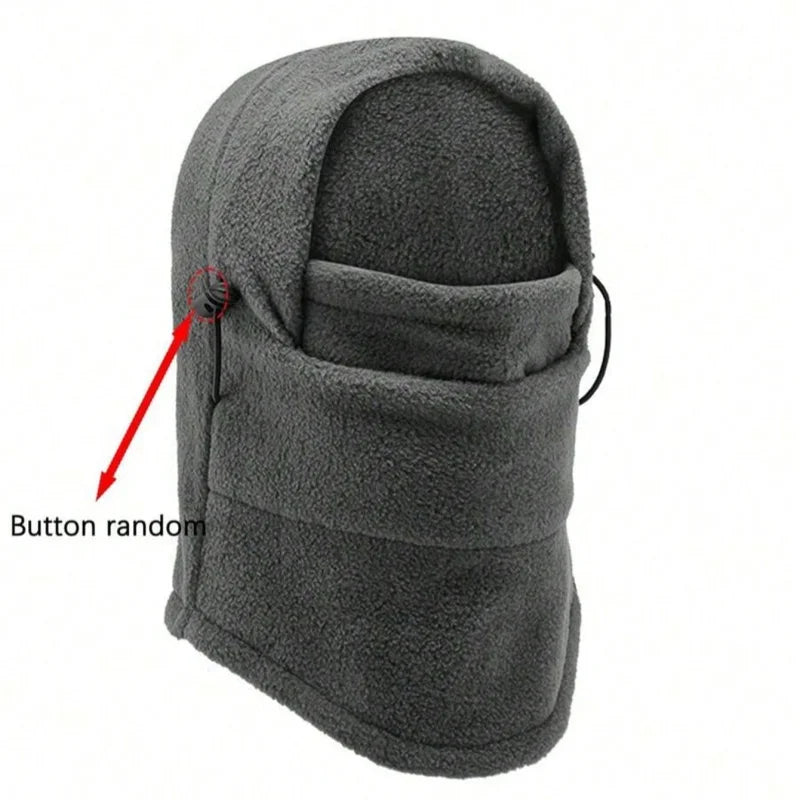 Autumn and winter warm face mask, head cover, riding windproof hat, thickened warm fleece head cover