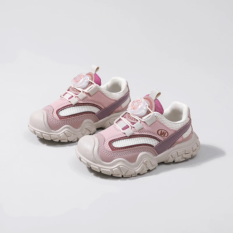 Kids Hiking Sneakers for Boys Girls 2025 Autumn New Toddler Running Shoes Lightweight Breathable School Sports Shoes 4-6years