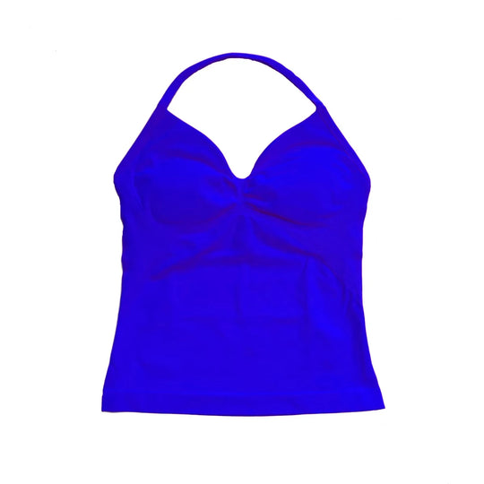 Women's Yoga Vest  Top with Bare Back and Long Straps  Backless Bra for Training  T-shirt for Running and Yoga