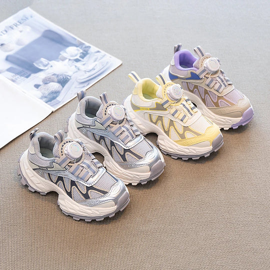 Kids Sneakers for Girls Fashion Sports Shoes for Toddlers Breathable Non-slip Children School Running Shoes for Boys Versatile