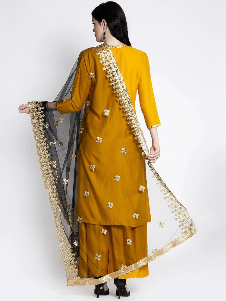 Indian Saree Long Cotton Silk Yellow Ethnic Style Thin Breathable Top Pants Scarf Indian Sari Traditional Indian Clothing Set Beauty hair & fashionfj