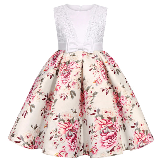 2025 Girls Party Dress High Quality Children Beautiful  Princess Birthday Wedding Party  Dress Beauty hair & fashionfj