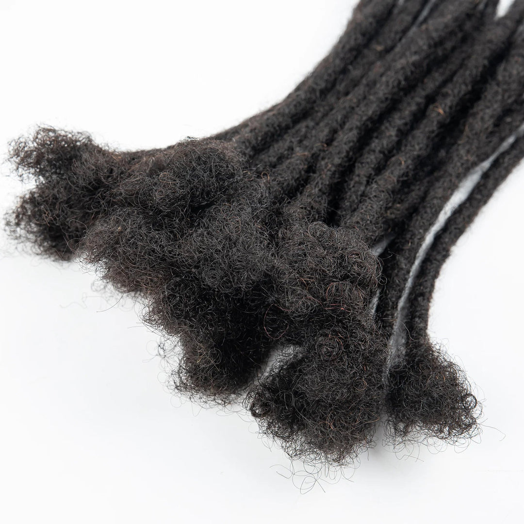 0.6cm Thickness Real Human Hair Dreadlock Extensions for Men/Women Full Handmade Permanent Locs Extensions Human Hair 4-8 Inches Beauty hair & fashionfj