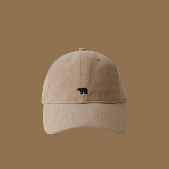 Polar Bear Embroidered Baseball Hats for Men and Women, Wide brims to Show Face, Small Retro Hats, Soft Top Duck Tongue Hats Beauty hair & fashionfj