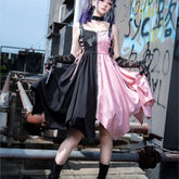 Design sense Gothic dark dress Beauty hair & fashionfj