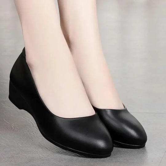 Cresfimix women cute high quality yellow pu leather pointed toe flat shoes lady casual office shoes white comfy shoes b3289 Beauty hair & fashionfj