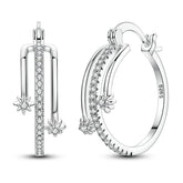 New 925 Sterling Silver Hoop Earrings Butterfly Hot Air Balloon Studs Drop Earring For Women Fashion Birthday Party Jewelry Gift Beauty hair & fashionfj