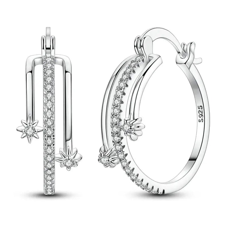 New 925 Sterling Silver Hoop Earrings Butterfly Hot Air Balloon Studs Drop Earring For Women Fashion Birthday Party Jewelry Gift Beauty hair & fashionfj