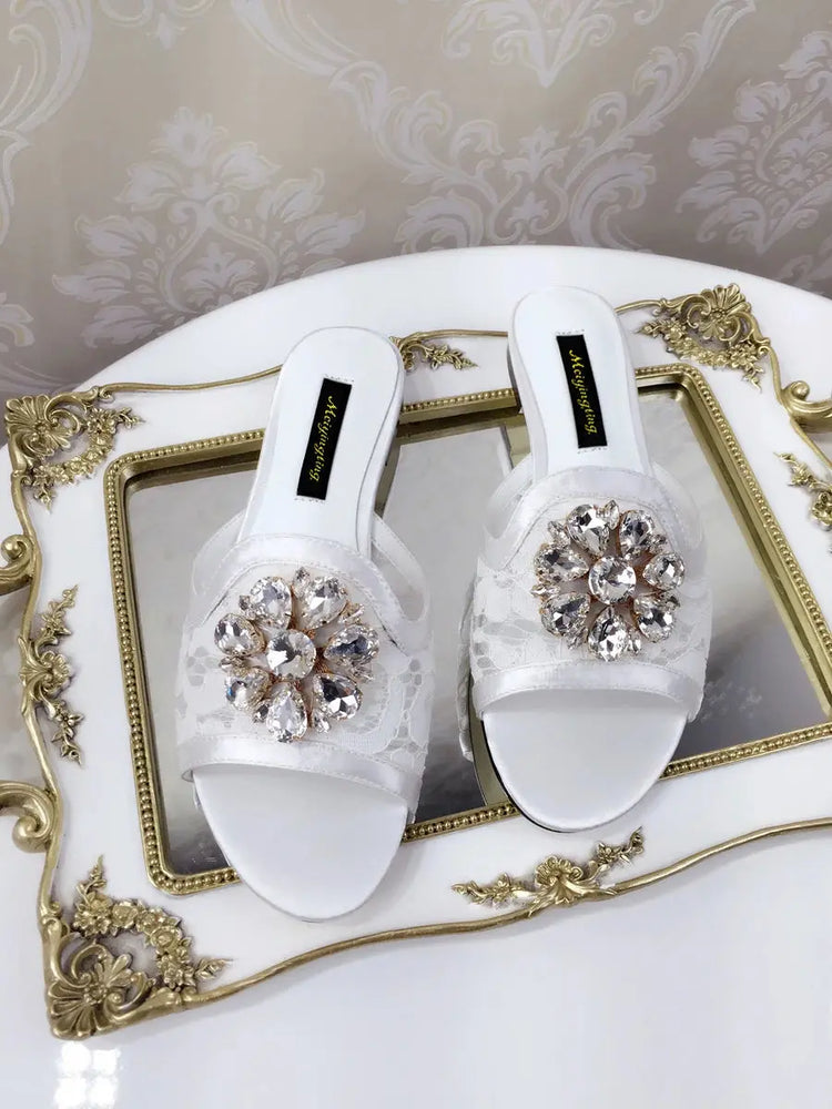 Sparkling Rhinestone Sandals – Glam Up Every Step in Style Beauty hair & fashionfj