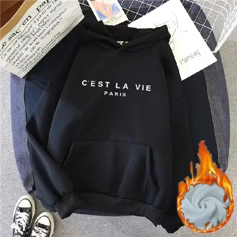 Cozy & Stylish Warm Female Hooded Tops – Perfect for Every Season Beauty hair & fashionfj