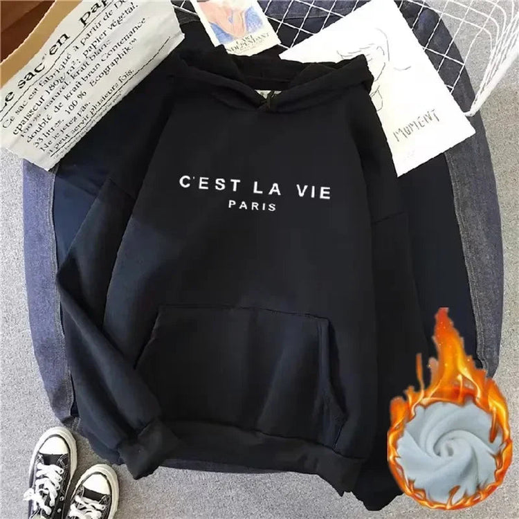 Cozy & Stylish Warm Female Hooded Tops – Perfect for Every Season Beauty hair & fashionfj