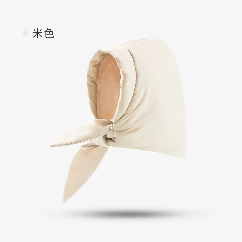 New Winter Warm Down Hat women's Outdoor Windproof Cold Padded Thickened Head Wrap Cap Waterproof  Gorro Invierno Hot