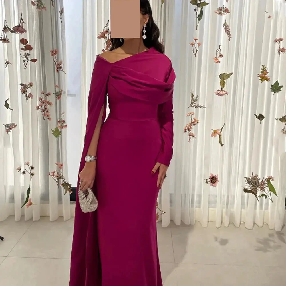 Yellow Long Sleeves Bespoke Occasion Gown Evening Dresses Prom Pastrol Unisex Jersey Retro Dubai Saudi Arabic Customized Beauty hair & fashionfj