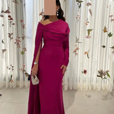 Yellow Long Sleeves Bespoke Occasion Gown Evening Dresses Prom Pastrol Unisex Jersey Retro Dubai Saudi Arabic Customized Beauty hair & fashionfj