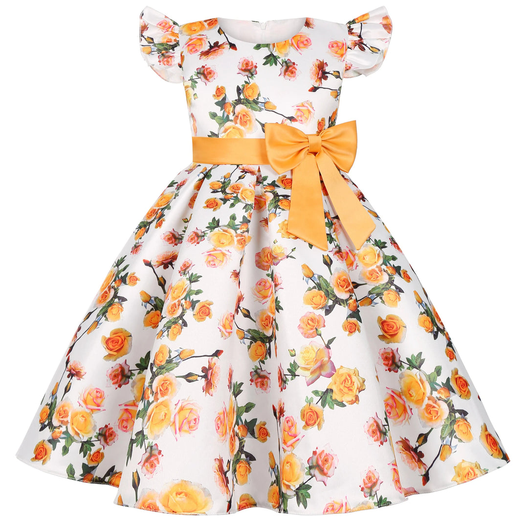 2025 Girls Party Dress High Quality Children Beautiful  Princess Birthday Wedding Party  Dress Beauty hair & fashionfj
