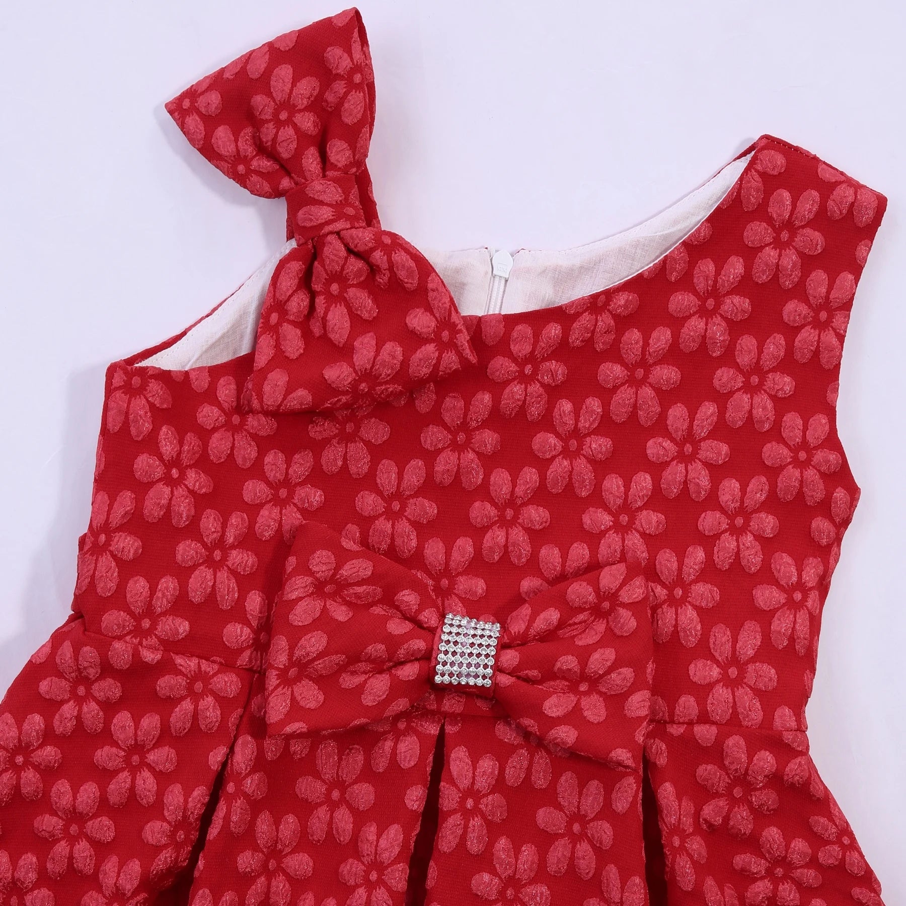 Foreign Trade Children's Clothing Girls Dresses Princess Slant Shoulder Bow Sequins Dress High-End Sleeveless Little Girl Presen Beauty hair & fashionfj