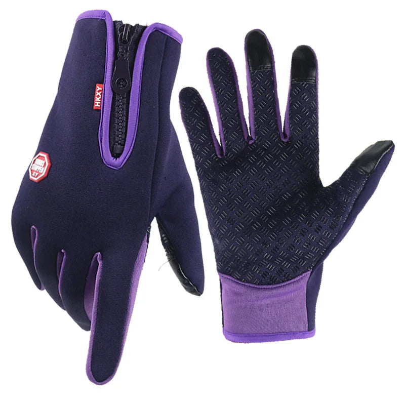 Thermal Winter Gloves For Men Women Touchscreen Warm Outdoor Cycling Driving Motorcycle Gloves Windproof Non-Slip Womens Gloves