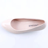 Shoes Ladies Pumps Medium Heel Nude Sexy High Heels Weeding Shoes Women Office Work White Pumps Party Shoes Beauty hair & fashionfj