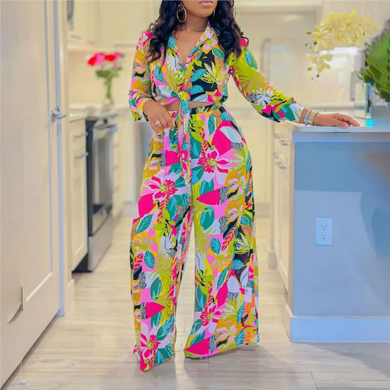 Fashion Printed Shirt Long Sleeve Women&