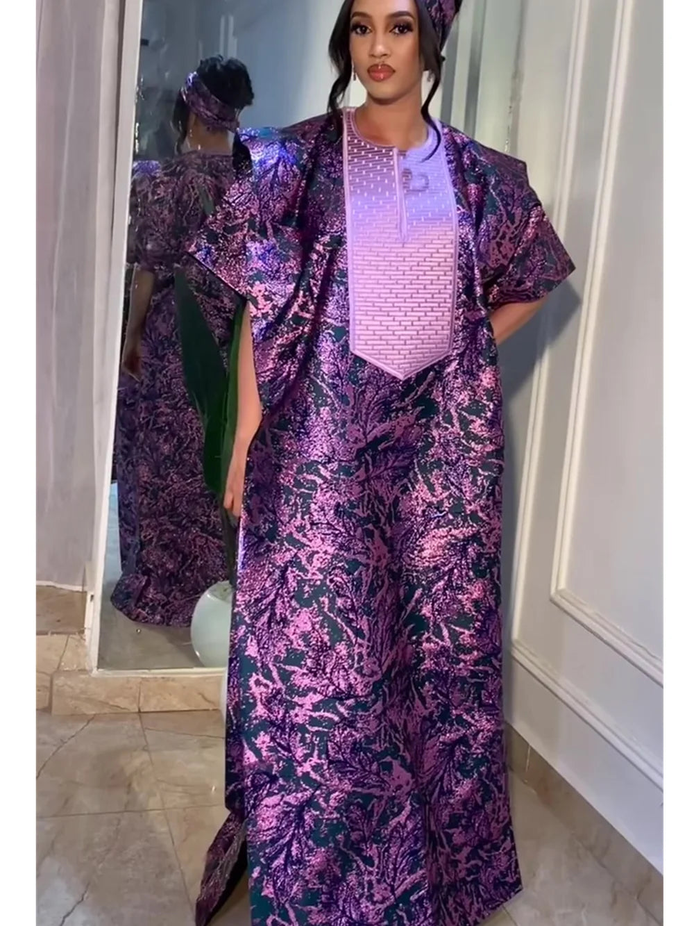 Abayas For Women Dubai African Muslim Fashion Dress Caftan Marocain Evening Party Dresses Satin Boubou Robe Djellaba Femme 2025 Beauty hair & fashionfj