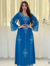 Eid Jalabiya Muslim Abaya Party Dress for Women Arab Diamond Lace-up Abayas Long Dresses Robe Woman Elegant Ramadan Vestidos Beauty hair & fashionfj