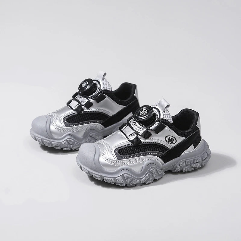 Kids Hiking Sneakers for Boys Girls 2025 Autumn New Toddler Running Shoes Lightweight Breathable School Sports Shoes 4-6years