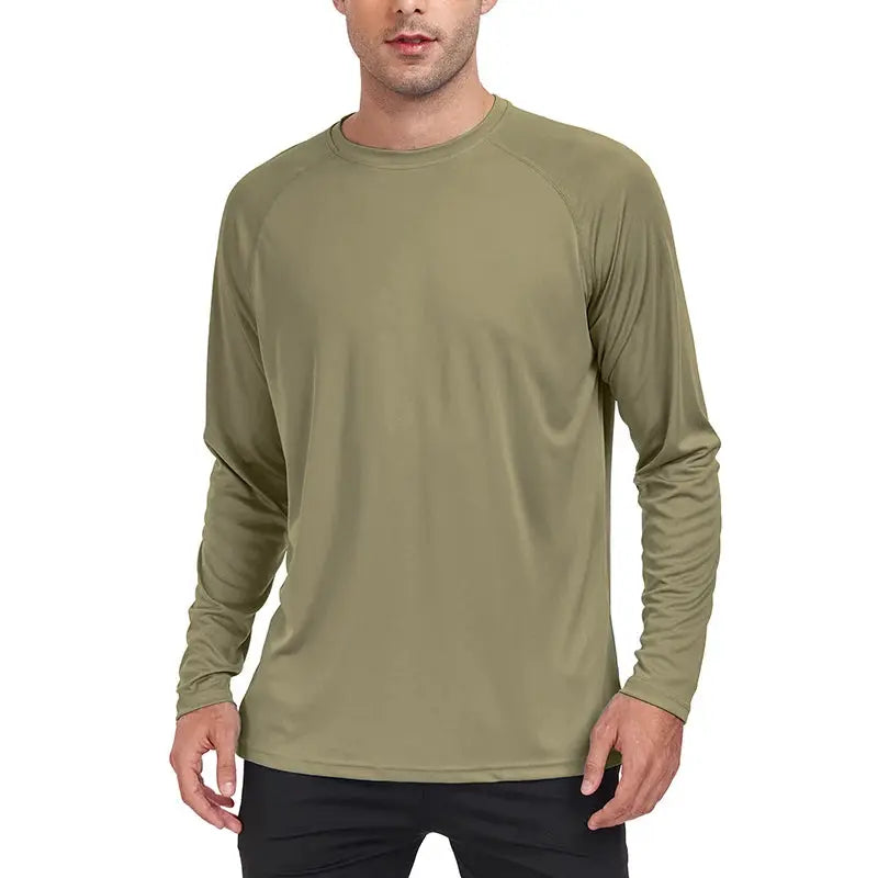 Men's Sun Protection shirts Summer UPF 50+ Long Sleeve Quick Dry Men Shirts Breathable Hiking Fish Performance Tops UV-Proof Beauty hair & fashionfj