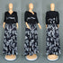 2 Piece African Clothes for Women Summer Fashion African Half Sleeve V-neck Polyester Printing Top Long Skirt Matching Sets 2025 Beauty hair & fashionfj
