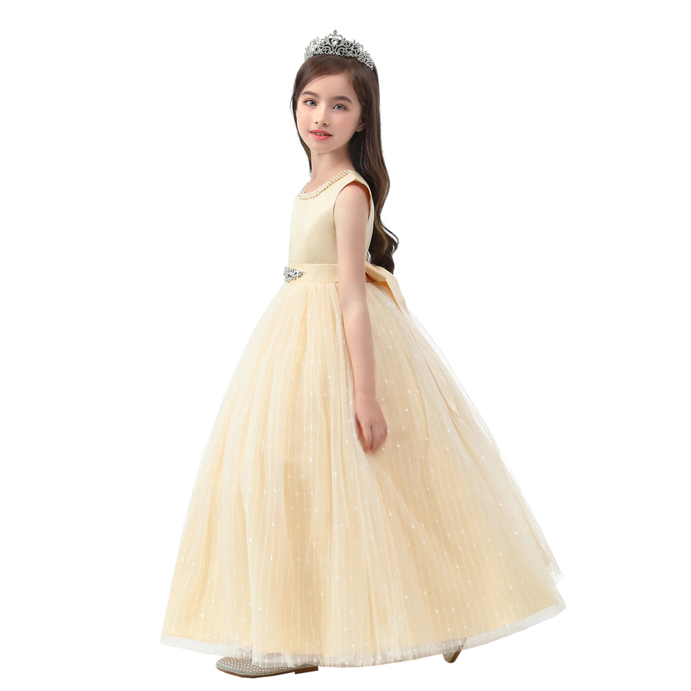 New Princess dress Large children's long dress Girl piano performance dress Festival party dress Beauty hair & fashionfj